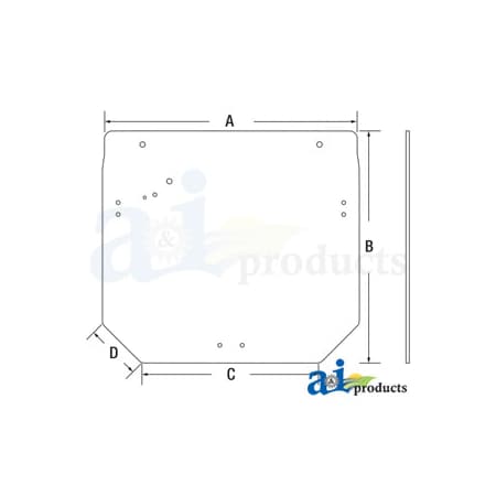 A & I Products Glass; Rear Window 0" x0" x0" A-R261272
